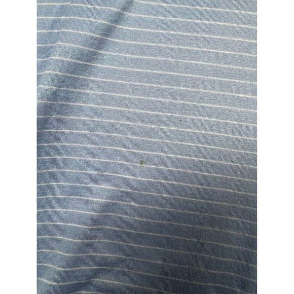 Peter Millar  Men's Polo Shirt  Logo blue Stripe‎ Size L CCC - Picture 7 of 11